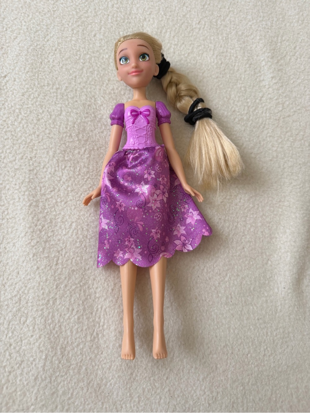Disney Purple Princess Doll with Blonde Braided Hair
